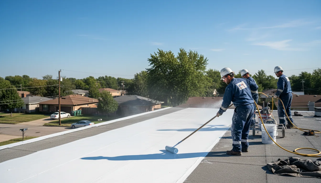 Commercial roof coating in Grantville, KS near me